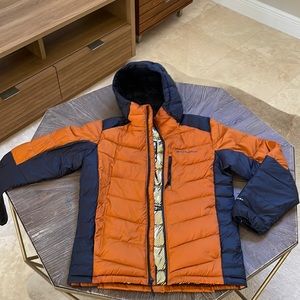 Columbia Men Orange Labyrinth Loop Hooded Jacket